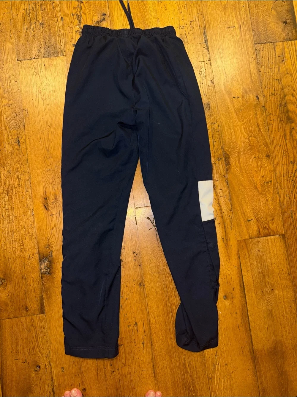 Nike dri fit Blue Joggers with White Knee Panels Men S